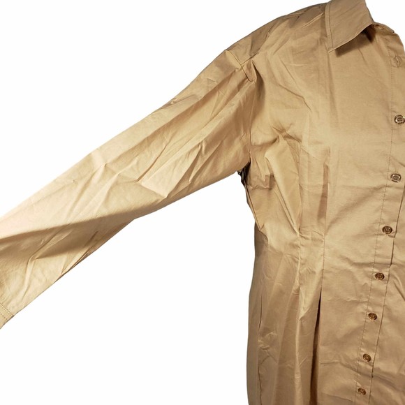 Forever 21 Plus 0X Walnut Brown Long Sleeve Dress NWT - Picture 3 of 8